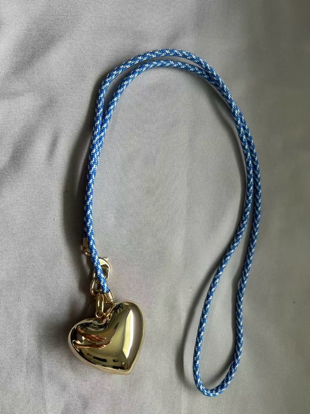 NWOT Roxanne Assoulin Denim & Gold The Long Happy Cord Charm
Necklace - Picture 2 of 2